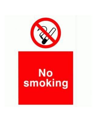 JanSan No Smoking 200x150mm Sign Self,Adhesive (1 Each)