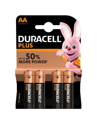 Duracell Plus AA LR6 Batteries (1 Pack of 4)