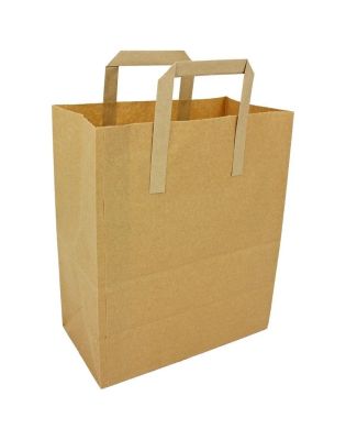 JanSan Kraft SOS Paper Brown Carrier Bags,Large (1 125 Bags)