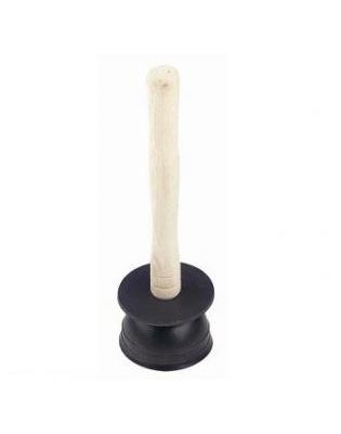 JanSan Sink Drain Plunger Wooden Handle,10" (1 Each)