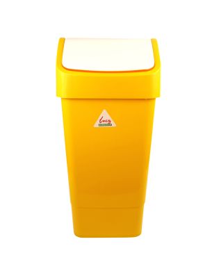 Lucy Swing Top Bin 50 Litre Yellow (1 Each)