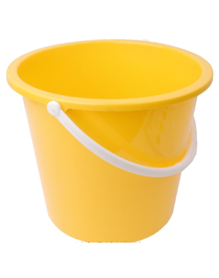 Bucket, Plastic, Yellow, 10L