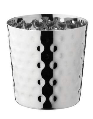 Chip Cup, Hammered Stainless Steel, 3.5" (12)