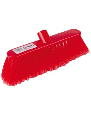 JanSan Poly Broom Head Soft Bristles Red (1 Each)