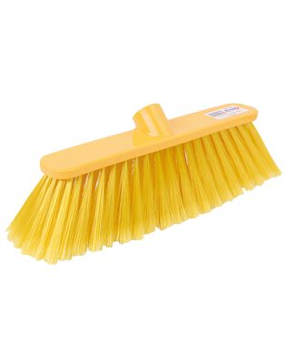 JanSan Poly Broom Head Soft Bristles,Yellow (1 Each)