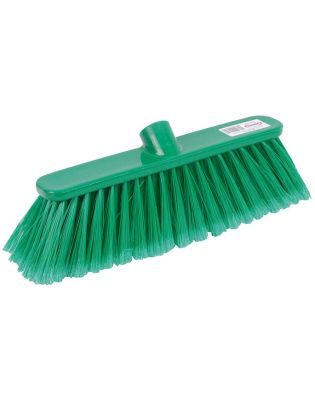 JanSan Poly Broom Head Soft Bristles Green (1 Each)