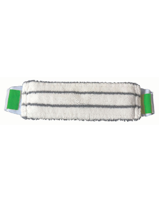 SYR Snapper Microfibre Flat Mop Head 40cm,Green (10 Mops)