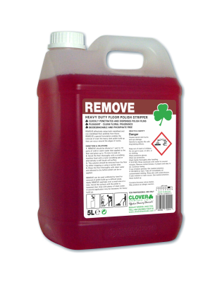 Clover 102 Remove Heavy Duty Floor Polish,Stripper (2 5 Litre)