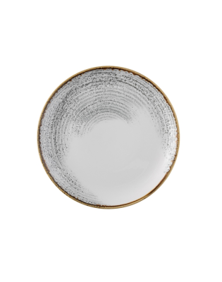 Coupe Plate, Churchill Jasper Grey, 10" (12)