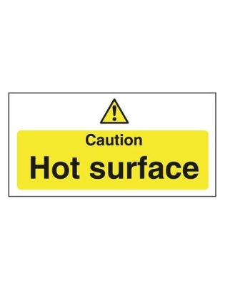 Sign, Caution Hot Surface