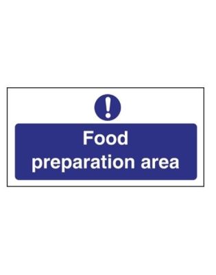 Sign, Food Preparation Area