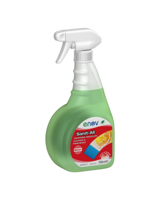 Enov W001 Sanit-All Washroom Sanitiser,,DeScaler, Cleaner & Freshener Spray (6 750 mL)