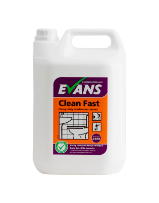 Evans Vanodine A010E Clean Fast Heavy Duty,Washroom Cleaner (2 5 Litre)