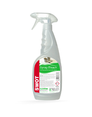 Clover 256 Swot Foaming Spray & Wipe with,Bleach (6 750 mL)