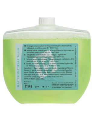 Bay West 9602 Bactericidal Foam Soap,Cartridges (8 800 mL)