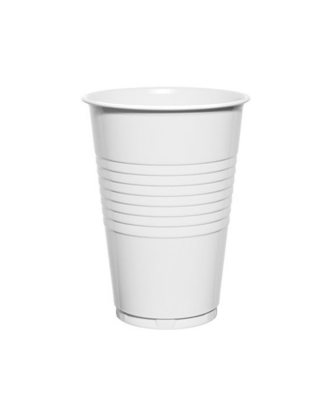 JanSan Water Cooler Plastic Cup Tall,White 200ml (2000 Cups)