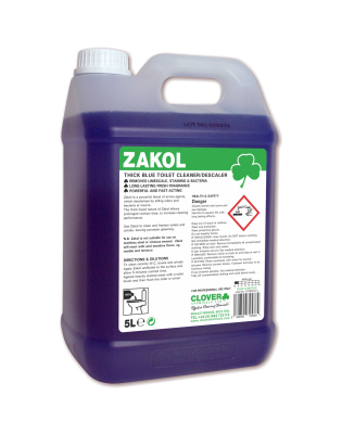 Clover 501 Zakol Acidic Toilet Cleaner &,Descaler (2 5 Litre)