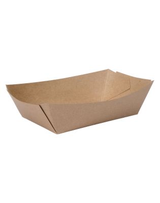 Food Tray, Paperboard, Kraft, Small (500)