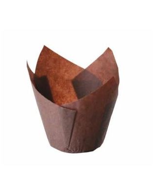 Muffin Case, Brown, 160x160mm (200)