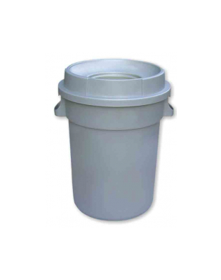 Bin, Heavy Duty, Grey, Open Lid, 80L