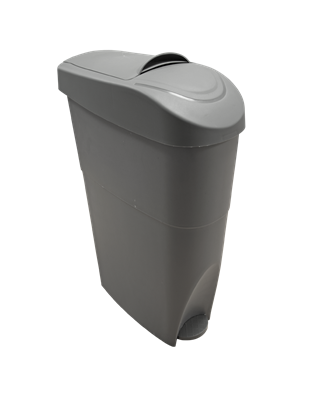 Bin, Sanitary, Pedal, Grey, 19L