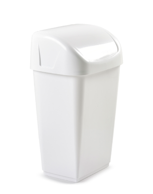 Bin, Swing Top, White, 25L