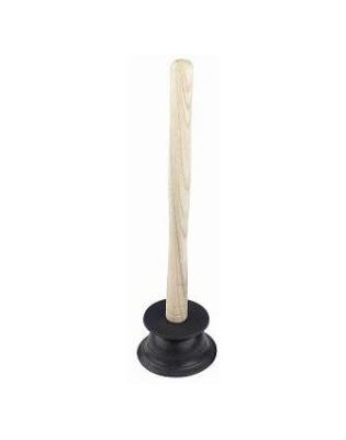 JanSan Sink Drain Plunger Wooden Handle,16" (1 Each)