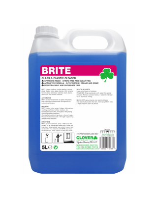 Clover 701 Brite Window Mirror & Plastic,Cleaner (2 5 Litre)