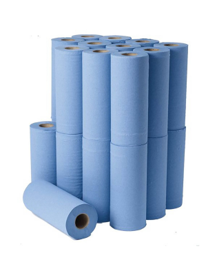 JanSan Hygiene Couch Rolls 10" Blue (24 Rolls)