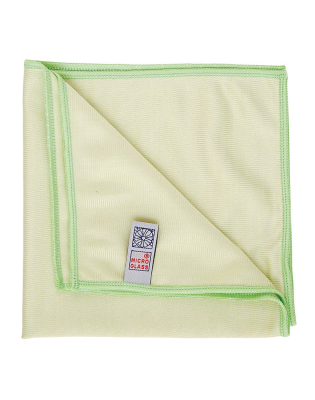 JanSan Microglass Microfibre Glass Cloths,40 x 40cm Green (10 Cloths)