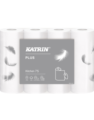 Katrin 225960 Plus Kitchen Rolls 75 2ply (32 Rolls)