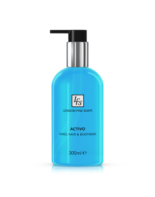 London Fine Soaps Activo Hand, Hair & Body,Wash 300 mL (6 300 mL)