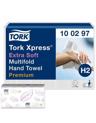 Tork Xpress 100297 Extra Soft Multifold,Hand Towel Premium 2Ply White (2100)