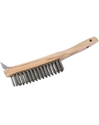 JanSan Wire Scratch Brush & Scraper (1 Each)