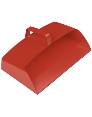 JanSan Enclosed Plastic Dustpan 12" Red (1 Each)