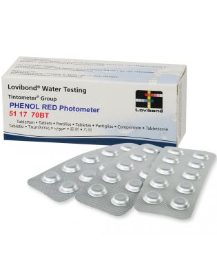 Lovibond Photometer Phenol Red Test,Tablets (1 100 Tabs)