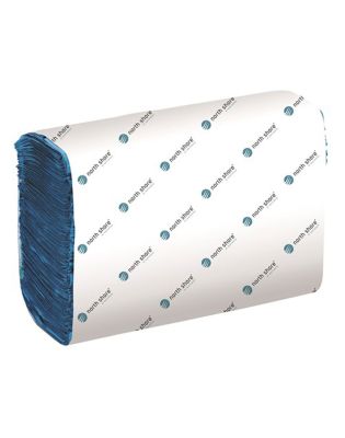 North Shore Micro Fold Hand Towels Blue (1 3000 Sheet)