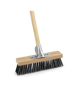 JanSan Steel Wire Broom Brush & Handle (1 Kit)