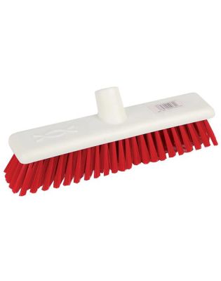 JanSan Broom Head Washable Soft Red,12" 30cm (1 Each)