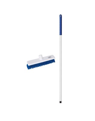 JanSan Washable Soft Broom Complete Blue,12" 30cm (1 Each)