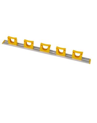 Aluminium Rail 5 Hangers 515mm Yellow (1 Each)