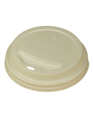 JanSan Compostable Lids White Fit 12/16oz,Hot Cup (1 1000 Lids)