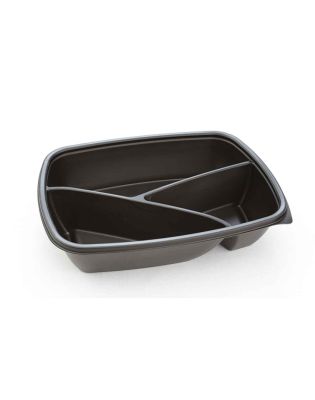 Sabert HOT78330 Fastpac 3 Compartment,Microwavable Container 900ml (1 300)