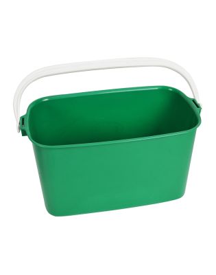 JanSan Oblong Bucket 9 Litre Green (1 Each)