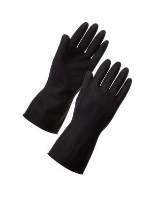 JanSan Rubber Heavy Weight Gloves,XLarge Black (1 Pair)