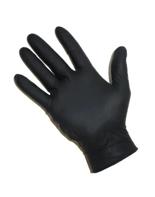 JanSan Nitrile Powder Free Gloves Large Black