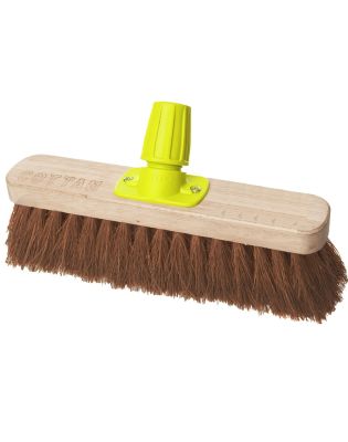 JanSan Premium Wooden Broom Head Soft,Coco 11" (1 Each)