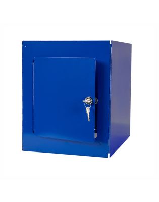 JanSan Jolly Janitor Trolley Lockable,Storage Box Blue (1 Each)