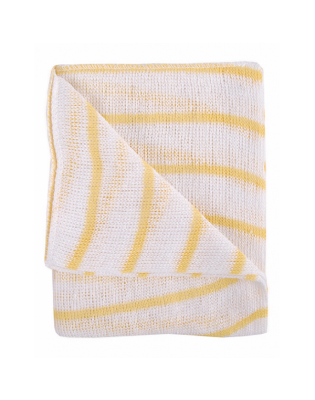 JanSan Stockinette Striped Dish Cloths Yel,Yellow (1 10 Cloths)