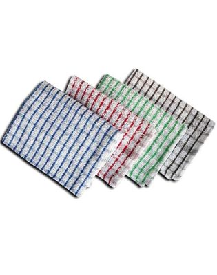 JanSan Check Kitchen Tea Towels (1 10 Towels)